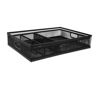 HOMOCONO 3 Piezas Organizador para Oficina con Bandeja Metálica y Compartimentos Múltiples para Almacenar Utensilios Papelería y Accesorios de Escritorio