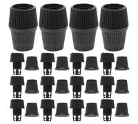 HOMOCONO Abrazaderas Resistentes y Fáciles de Instalar 100 Juegos de Alivio de Tensión Material Pp Negro para Cables de Lámparas Colgantes para Iluminación de Techo