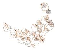 HOMOCONO Anillos y Adornos Reutilizables para Identificación de Aleación de Zinc Diseño de Letras 26 para Copas de Vino en Fiestas y Banquetes
