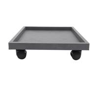 HOMOCONO Bandeja para Macetas con Ruedas, Base PP 323mm para Interior | Resina y Pp, Diámetro Exterior 360mm, Fácil de Mover y Ordenar Plantas en Balcón