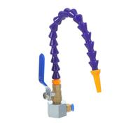 HOMOCONO Boquilla de soplado Interfaz robusta de acero inoxidable y plástico con base magnética estable para máquina herramienta para corte de metal y enrutador CNC