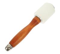 HOMOCONO Martillo y Cabeza de Nylon Mango de Madera para Tallar Cuero Herramienta Ligera y Suave para Bricolaje y Manualidades en Cuero