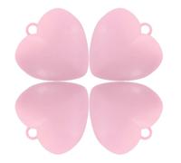 HOMOCONO Peso para Globos Reutilizable para Sujetar 4 Piezas Ancla en Resina Rosa Forma de Corazón y Estrella de Fiestas y Cumpleaños