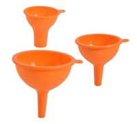 HOMOCONO Set de Embudos de Silicona para Transferencia Rápida y Limpia de Líquidos en Cocina 3 Piezas Agujeros de Almacenamiento Color Aleatorio