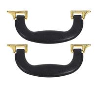 Homoyoyo 2 Asas de Transporte Ergonómicas para Maletas y Cajas, Tiradores de Plástico Negro, Diseño Versátil y Minimalista para Proyectos Diy, Pack de 2 Piezas