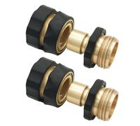 Homoyoyo 2 Pares Conjunto Conectores Rápidos para Mangueras de Jardín Adaptadores Aplicables Antileak para Riego y Lavado Acoplamientos Macho y Hembra Fáciles de Usar
