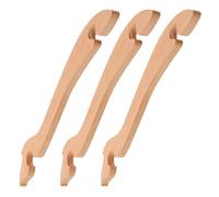 Homoyoyo 3 Piezas Gancho de Madera para Horno con Mango Largo Ergonómico y Estructura Única para Extraer Bandejas y Rejillas en Horno de Convección y Tostadora, Resistente al Calor y