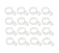 Homoyoyo 30 Piezas Ganchos para Secar Ropa, Ganchos para Perchas de Secado, Plástico Blanco, Antideslizantes, Instalación Rápida, para Barra de Armario y Tendedero, Clóset y Lavandería
