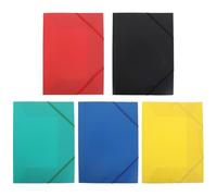 Homoyoyo 5 Piezas Carpeta Organizadora de Documentos A4 Cierre Elástico, | Diseño Plegable Ligero y Portátil, Resistente a Desgarros, para Viaje y Escuela