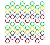 Homoyoyo Anillos para Tarjetas de Índice de Plástico 20Mm 100 Unidades Variadas para Encuadernación de Hojas Sueltas en Entornos Educativos y Profesionales