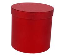 Homoyoyo Caja Redonda para Flores Elegante de Cartón, Color Rojo, Resistente y No se Desvanece, Adecuado para Jardinería y Regalos en Eventos Obsequios