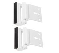 Homoyoyo Cerradura de Seguridad Resistente a 800 Lbs, Paquete de 2 Piezas Tornillos para Puertas Exteriores de Aluminio Blanco Adecuado para Protección Hogar