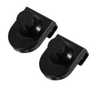Homoyoyo Cerradura de Vitrina sin Taladro, Cerradura para Joyero de Cristal, 2 Piezas, Aleación de Zinc, Negra, para Vidrio de 8mm, para Vitrina de Cristal y Armario de Vidrio, Hogar