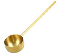 Homoyoyo Cucharón Elegante Mango Largo de Acero Inoxidable Grande Utensilio Multifuncional para Servir Agua y Líquidos para Cocina y Jardín