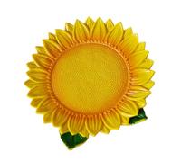 Homoyoyo Cuenco De Cerámica Decorativo En Forma De Girasol - Ideal Para Frutas - Postres y Aperitivos Perfecto Para La Decoración Del Hogar y Sala De Estar Porcelana De Alta
