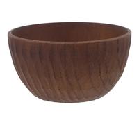 Homoyoyo Cuenco de Madera Redondo para Servir Estilo Vintage, Bol Grande Versátil para Snacks y Ensaladas en Cocina Natural