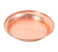 Homoyoyo Cuenco Decorativo y Soporte para Higiene de Mascotas de Cobre Martillado para Gatos Acabado de Lujo Refinado, Fácil de Limpiar en Alimentación