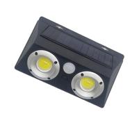 Homoyoyo Lámpara de Pared Solar 20w Sensor Pir 32 Cob Ip65 Negra | Carga Solar, Luz Automática Nocturna, ABS Resistente, para Jardines, Vallas, Entradas y Patios