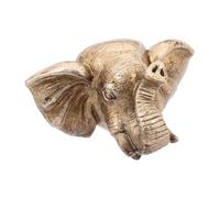 Homoyoyo Rociador Mural Dorado de Elefante de Resina Fuente Cabeza de Instalación Resistente Corrosión Flujo de Agua Ajustable Grandes para Exteriores para Fuentes