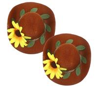 Homoyoyo Sombreros Pequeños para Botellas de Vino Decorativos, Tamaño Mini, Material Textil, para Fiestas y Regalos Festivos, Pack de 2 Unidades, Decoración Temática para Eventos y Celebraciones