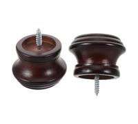 Homoyoyo Soporte Barra Cortina Madera Remates Decorativos Elegantes, Acabado Liso y Fácil Instalación para Proyectos de Manualidades y Decoración del Hogar