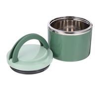Homoyoyo Taza Térmica para Desayuno de 1000ml en Acero Inoxidable | Estudiantes, Comida de Oficina y Exteriores, PP y Silicona, Verde, Fácil de Limpiar