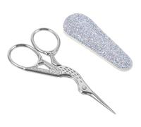 Homoyoyo Tijeras de Costura Pequeñas de Estilo Retro en Metal con Funda de Cuero, Herramientas Portátiles para Cortar Papel y Manualidades en Actividades Escolares