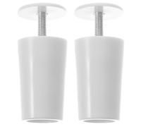 Homoyoyo Topes Piezas de Persianas Blanco Enrollables de Plástico 2 Resistentes Superficie Lisa, Accesorios u Cortinas Hogar Oficina