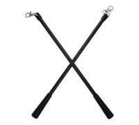Homoyoyo Varilla para Cortinas Soporte de Barra de 30.5cm 2 Piezas con Ganchos para Cortineros Negro de Fibra de Vidrio Minimalista para Sala y Oficina