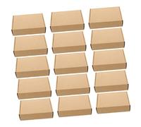 HOMSFOU 15 Piezas Caja de almacenamiento cajas de embalaje buzón cajas en forma de rectángulo contenedores de cajas de corazón de san valentín Embalaje de cajas pequeñas papel corrugado