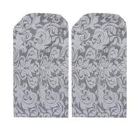 HOMSFOU 2 Fundas Elásticas para Reposabrazos de Poliéster Jacquard, Protectores Cómodos y Antideslizantes para Sofá en Casa o Tienda