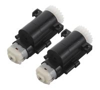 HOMSFOU 2 Piezas Motor Inteligente Caja de Engranajes Negra | Metal y Plástico, Movimiento Suave y Menor Desgaste, Uso en Salas de Reuniones y Mantenimiento
