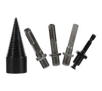 HOMSFOU 5 Piezas Juego de Brocas para Madera y Metal de Acero al Carbono, Herramienta Divisora de Leña para Uso Prolongado y Ahorro de Esfuerzo en Exteriores y Hogar
