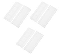 HOMSFOU 6 Juegos Fijador de Enchufe Autoadhesivo para Regletas y Enchufes, Abs, Blanco, para Cables y Sockets, Ahorra Espacio, para Oficinas y Hogares