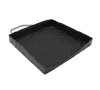 HOMSFOU Base de Ducha portátil con diseño Multiusos y Tubo de desagüe Desmontable, Color Negro, para pies en áreas de jardín y Camping