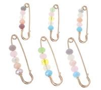 HOMSFOU Broches de Cintura para Mujer 6 Piezas Pinza para Vestido, Ajustador de Pantalones de Aleación y Plástico, Tamaños Pequeños y Grandes para Ropa y Jeans