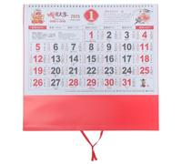 HOMSFOU Calendario Colgante de Pared 2025 del Año Serpiente Información Lunar Tradicional en Papel Hogar y Oficina