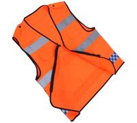 HOMSFOU Chaleco Reflectante Seguro para Construcción Bandas Reflectantes, Tejido de Poliéster Cómodo, Talla Xl, Adecuado para Deportes al Aire Libre y Entornos Poca Luz