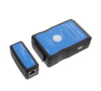 HOMSFOU Comprobador de Cable de Red Portátil Batería de Larga Duración y Carcasa de Plástico Azul para Pruebas Precisas en Cables Eléctricos Fibra