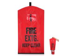 HOMSFOU Funda Protectora para Extintor de Incendios de 6kg Bolsillo para Etiqueta de Inspección y Tejido para Uso en Patios y Sitios de Construcción