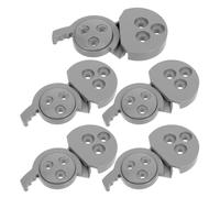 HOMSFOU Hebillas de Conector de Muebles Kit de 5 Piezas en Plástico Gris para Fijación de Mesas en Entornos de Oficina, Salas de Juntas y Aulas