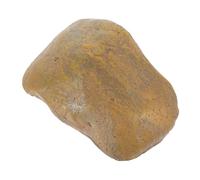 HOMSFOU Ocultador de Llaves de Piedra Marrón de Resina Forma Realista para Exterior, Caja Segura para Guardar Llaves en Patio o Porche Delantero