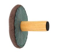 HOMSFOU Silla Ergonómica de Rodillas para Oficina y Yoga Estructura de Madera Marrón, Diseño Elegante y Mejora del Equilibrio y Fuerza Central