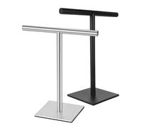 HOMSFOU Toallero de Baño Soporte Independiente 2 Piezas de Acero Inoxidable en Forma de Cuadrada, Resistente Corrosión Óxido, para Encimera de Baño y Hotel