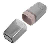 HOMSFOU Vaso Portátil de Viaje para Cepillos de Dientes, Organizador | Diseño Elegante y Ligero, PET y Abs, para Oficina y Desplazamientos