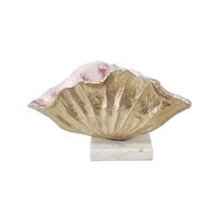 Homstart Centro Decorativo Centro Decorativo Aluminio C/base Marmol, 25 x 35 x 14 cm