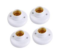 Homyl 4 Piezas Portalámparas E27 Soporte de Bombilla Adaptador Base de Rosca Led Material Resistente Al Y Desgaste Adecuado para Sala de Estar Taller