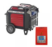 Honda EU70is - Generador de corriente inverter con ruedas a gasolina 7 kW - Continua 5.5 kW Monofásica + ATS