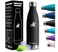 HoneyHolly Botella agua Acero Inoxidable, Botella Termica - 750ml sin BPA, Botella de Agua Deportiva, Doble Pared al Vacío a Prueba de Fugas, Cantimplora Termica para Gimnasio