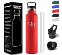HoneyHolly Botella Termica 1 Litro, Termo Sin BPA, Cantimplora Acero Inoxidable, Aislamiento Al Vacío de Doble Pared, Botella Agua Gimnasio, Cantimplora Termica para Adultos, Deporte, Oficina